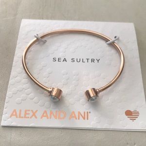 Rose gold Alex and Ani bracelet